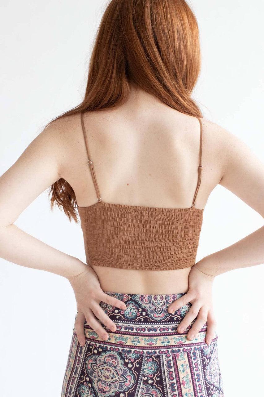 Terracotta Floral Crochet Cropped Cami Product Image