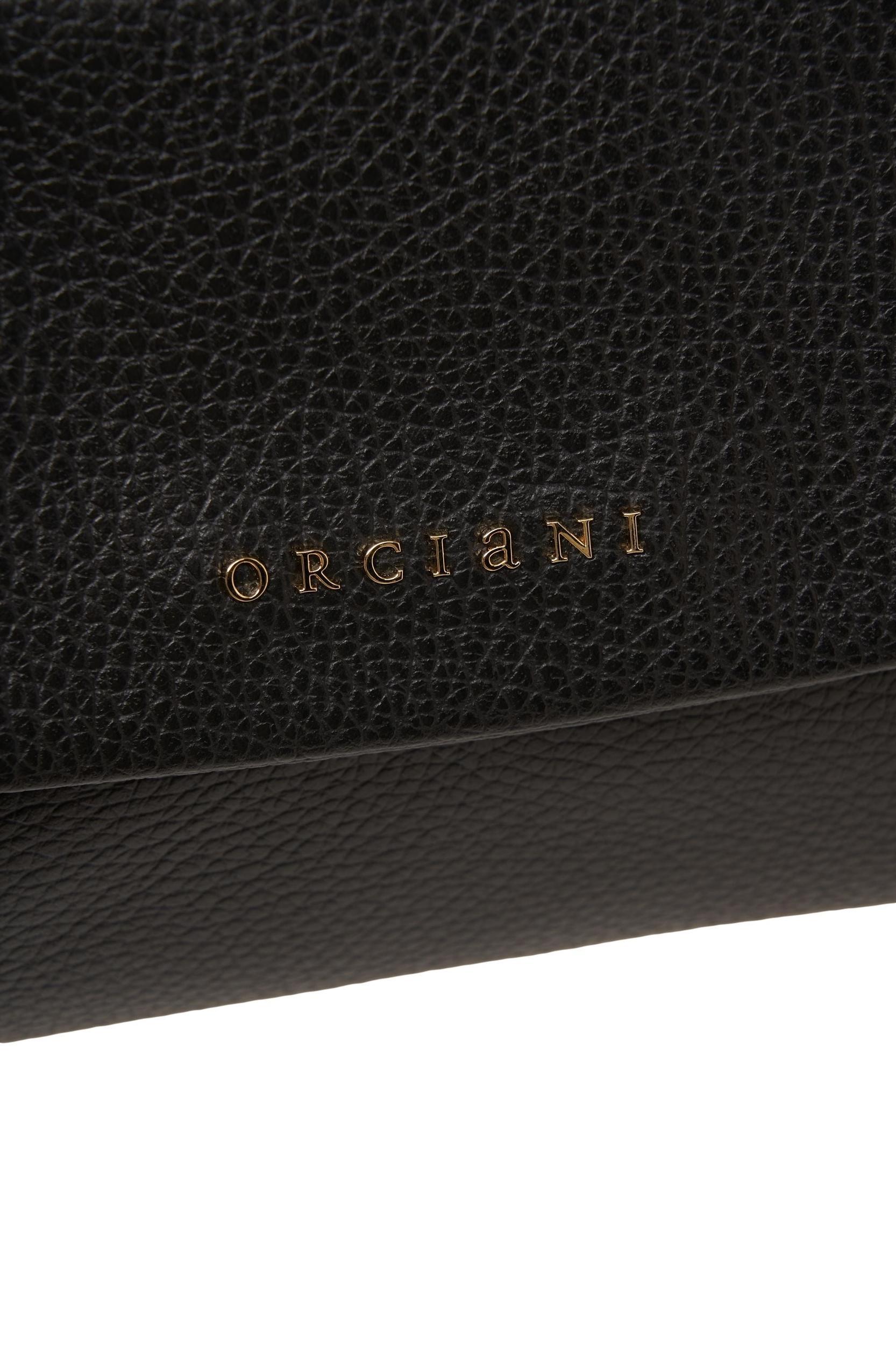 Grained leather shoulder bag Product Image