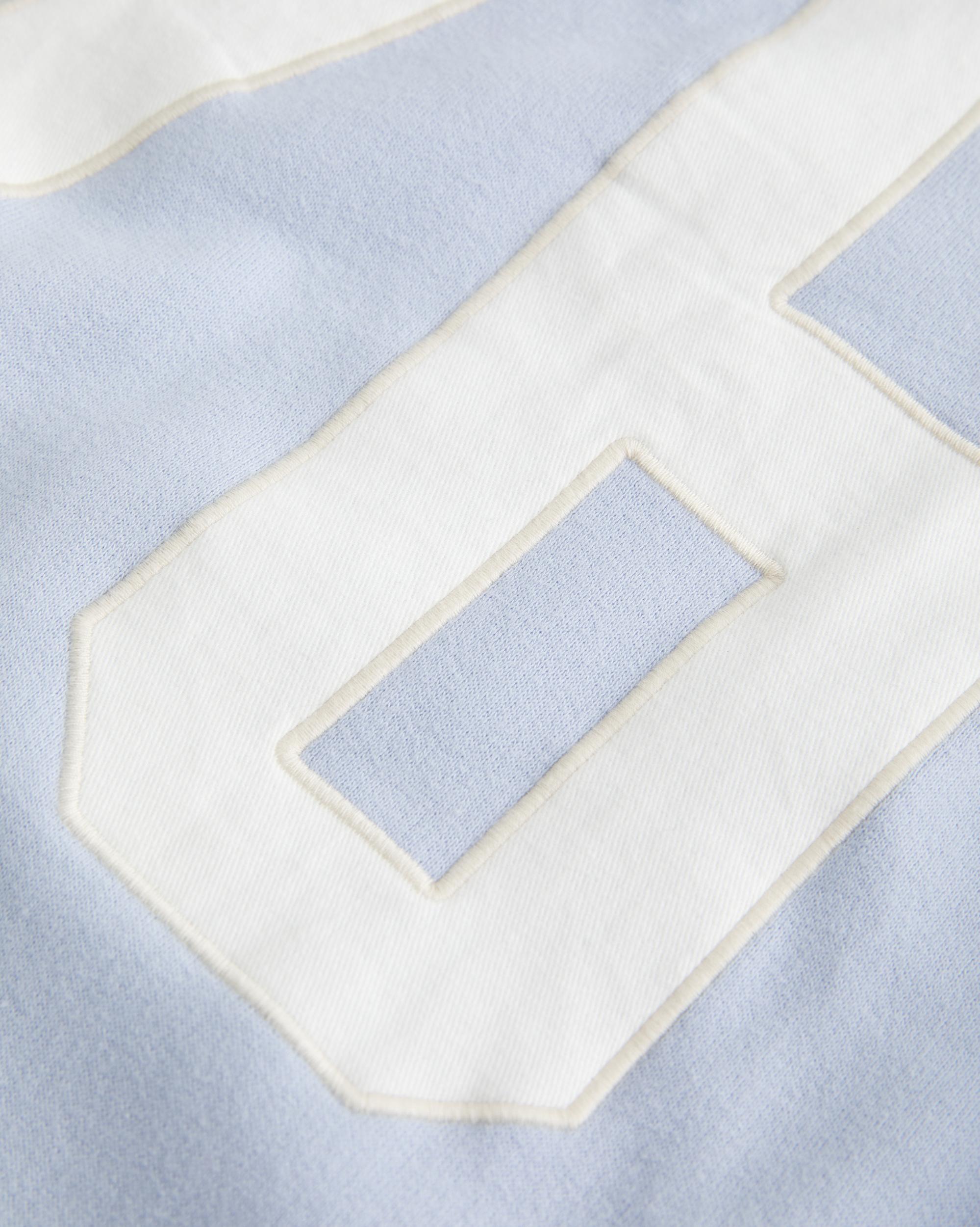Oversized Go Team Graphic V-Neck Sweatshirt Product Image