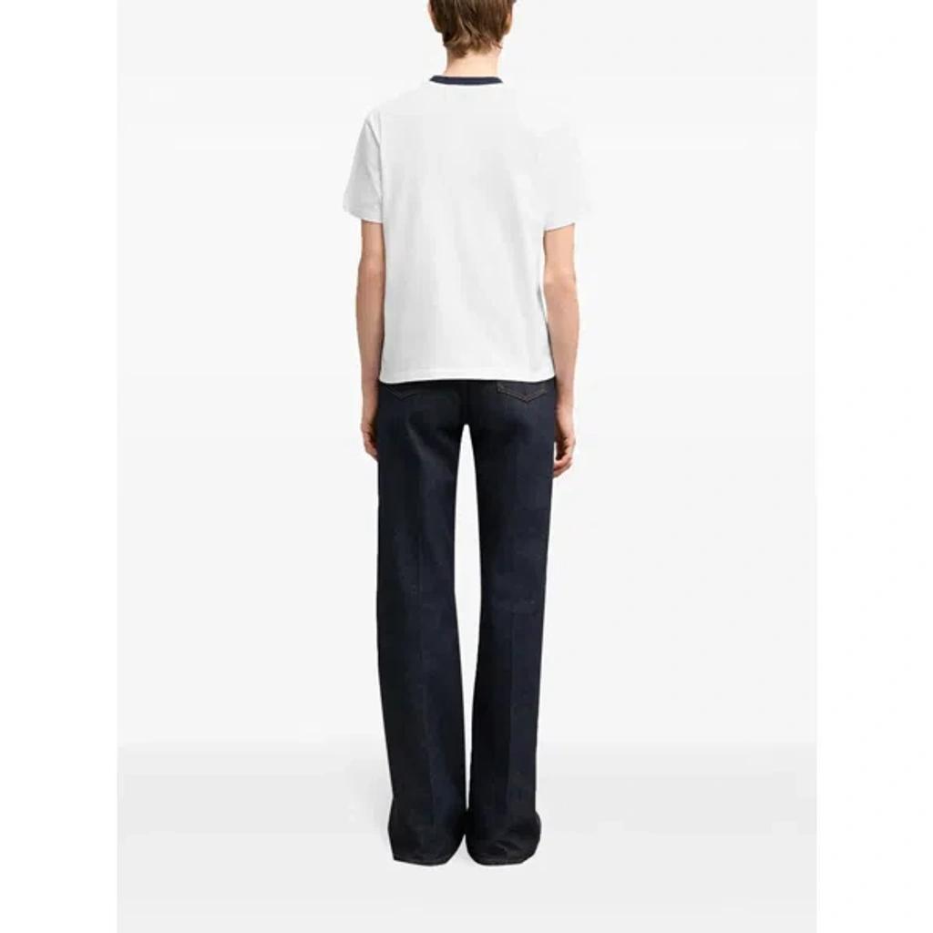 AMI ALEXANDRE MATTIUSSI Ami Paris Organic Cotton Logo Graphic T-shirt In White Product Image