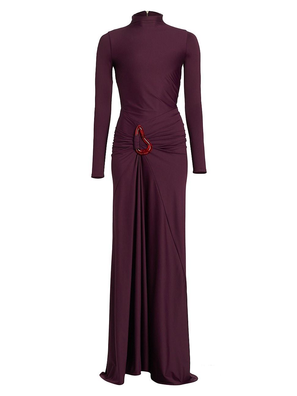 Womens Lena Jersey Long-Sleeve Gown Product Image