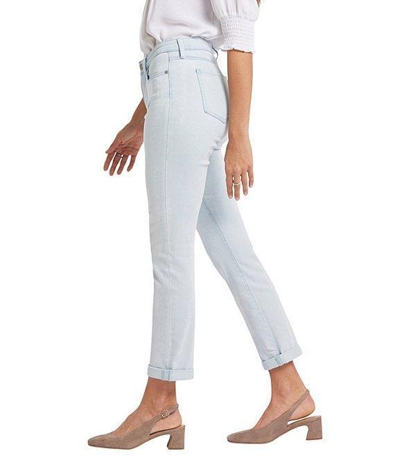NYDJ Sheri Lift Tuck® Stretch Denim Slim Leg Rolled Cuff Cropped Denim Jeans Product Image