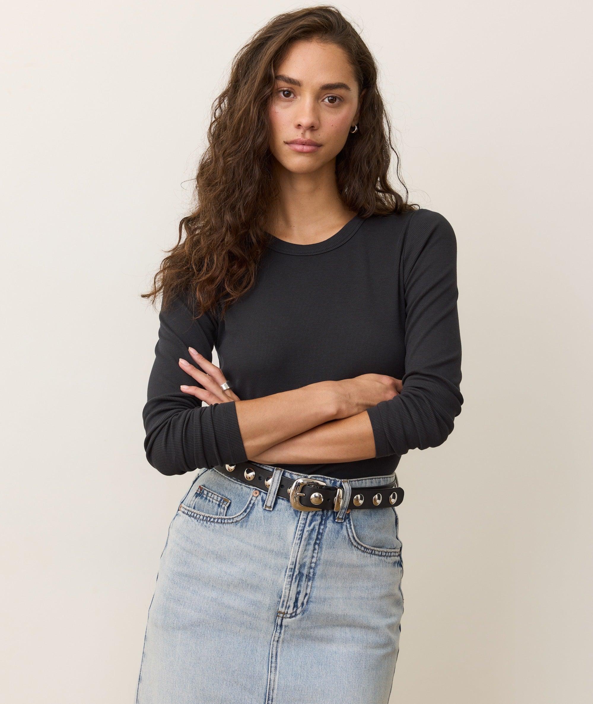 Lexi Rib Sun-In Longsleeve Crew Tee Product Image