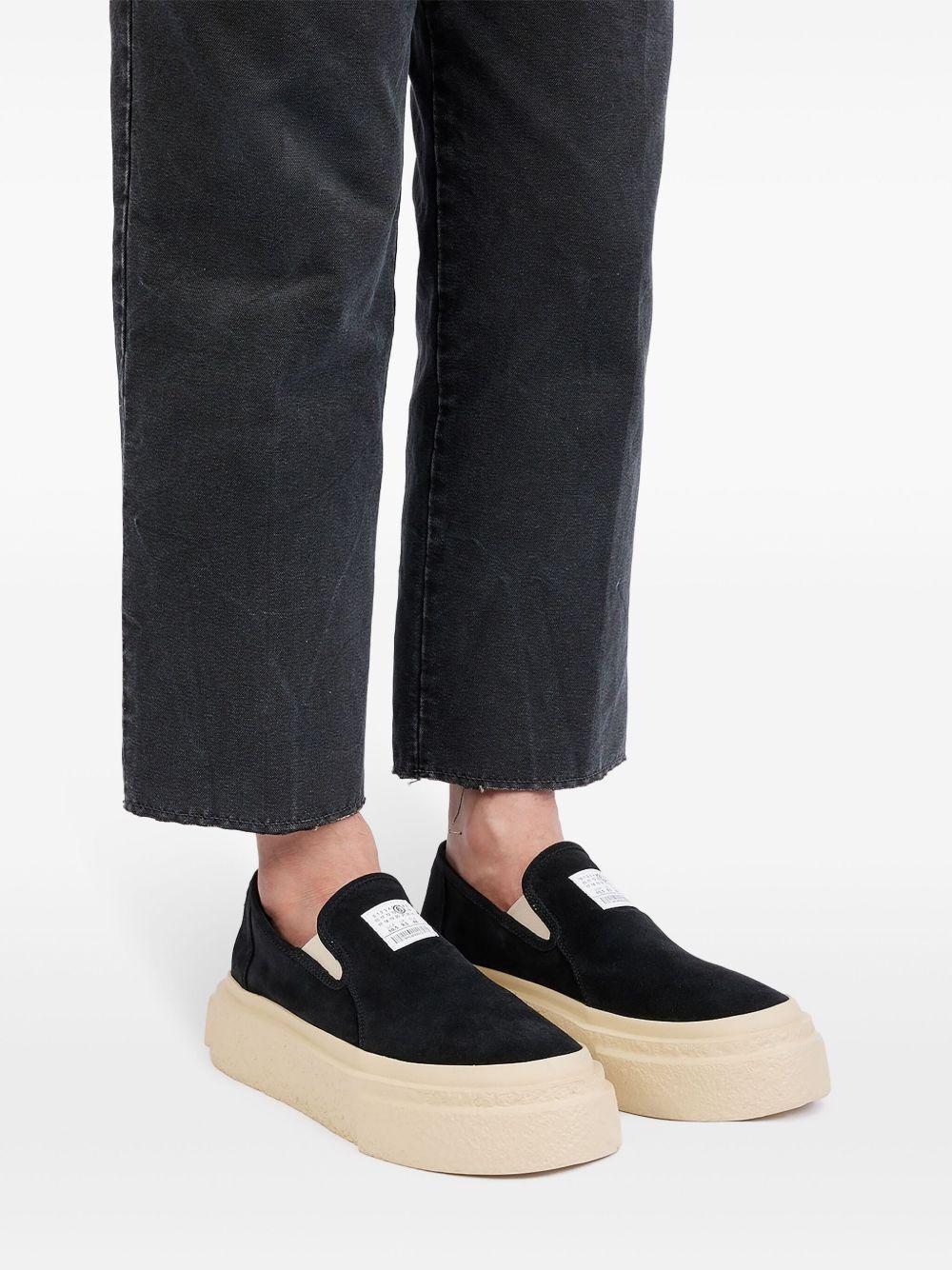 numbers-motif slip-on sneakers Product Image