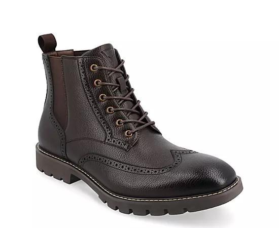 VANCE Bowman Tru Comfort Foam Men's Wingtip Ankle Boots, Size: 10.5, Black Product Image