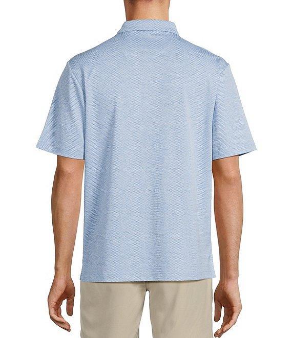 Roundtree & Yorke Big & Tall Performance Short Sleeve Solid Textured Polo Shirt Product Image