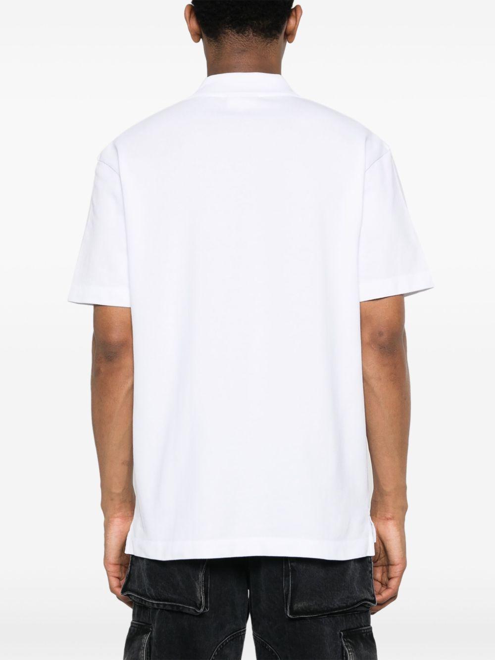 Handwriting cotton polo shirt Product Image
