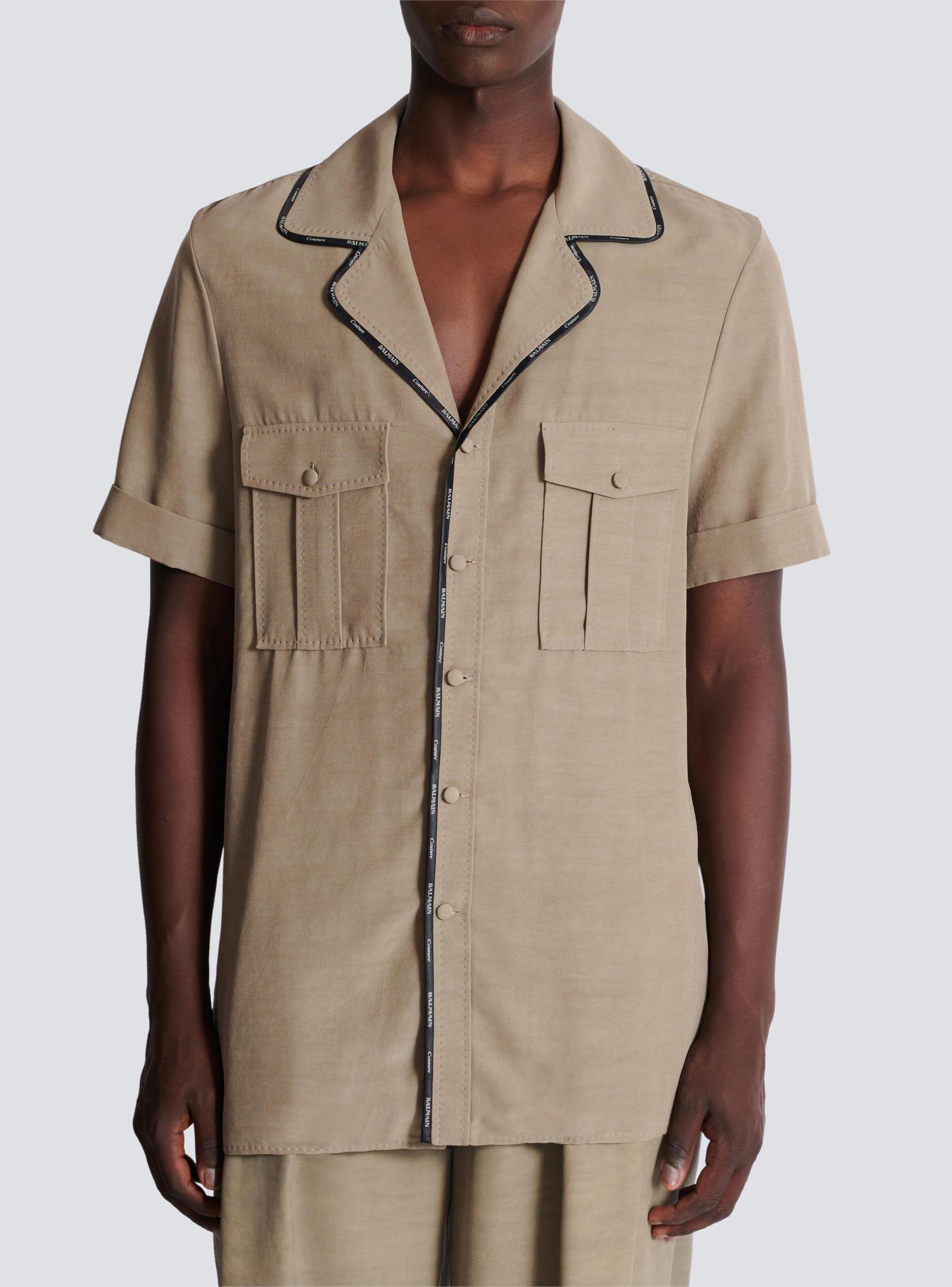 Cupro pyjama shirt with pockets Product Image