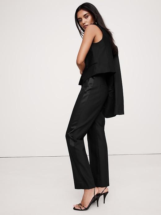Barathea Italian Wool Tapered Tuxedo Pant Product Image