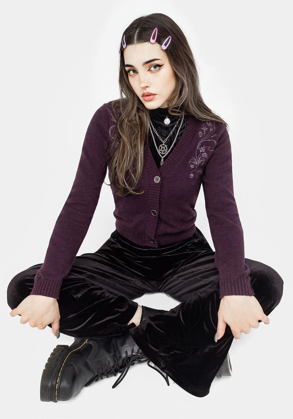 Poe Embroidered Cardigan Product Image