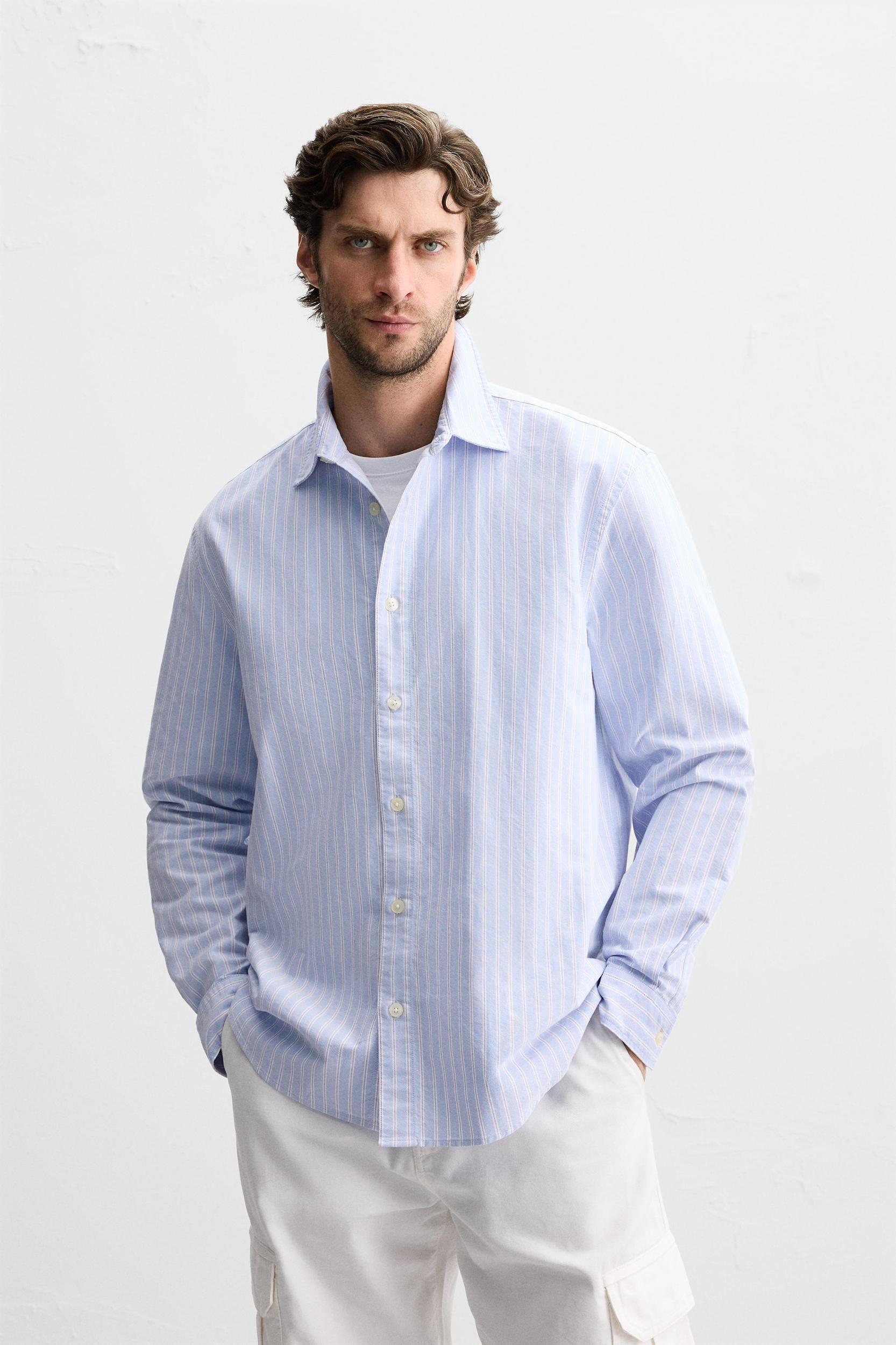CONTRAST STRIPE SHIRT Product Image