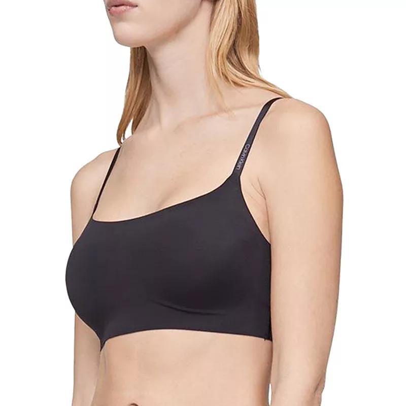Calvin Klein Invisibles Comfort Lightly Lined Retro Bralette QF4783, Women's, Size: XL, Light Brown Product Image