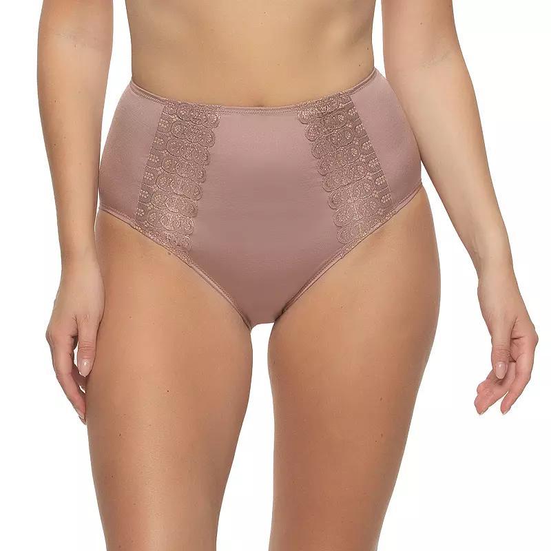 Women's Paramour by Felina Siren High-Waist Brief Panty 645183, Size: XXL, Black Shimmer Product Image