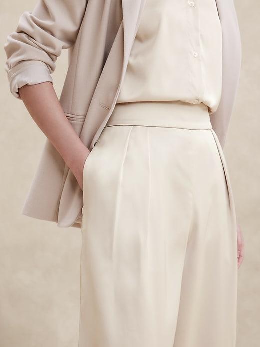 Satin Wide-Leg Pant Product Image