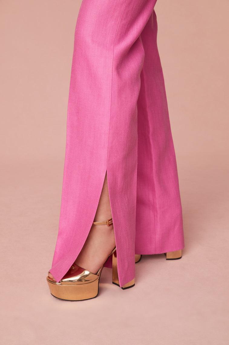 Poppet Straight Leg Tailored Pants Product Image