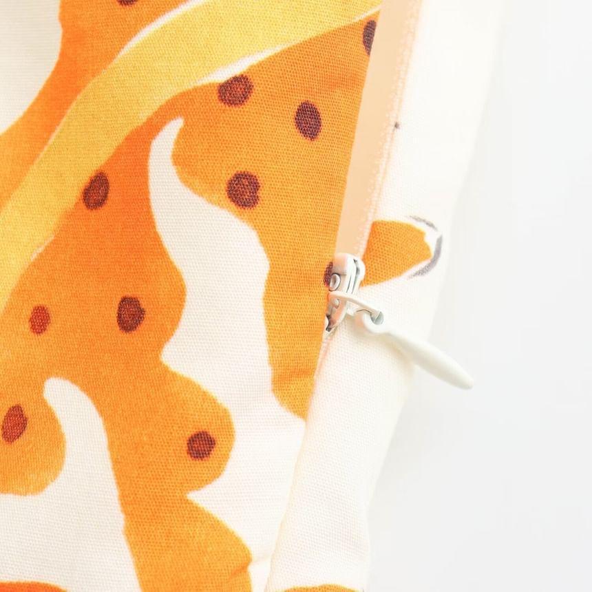 Spaghetti Strap Print Mini A-Line Dress Product Image