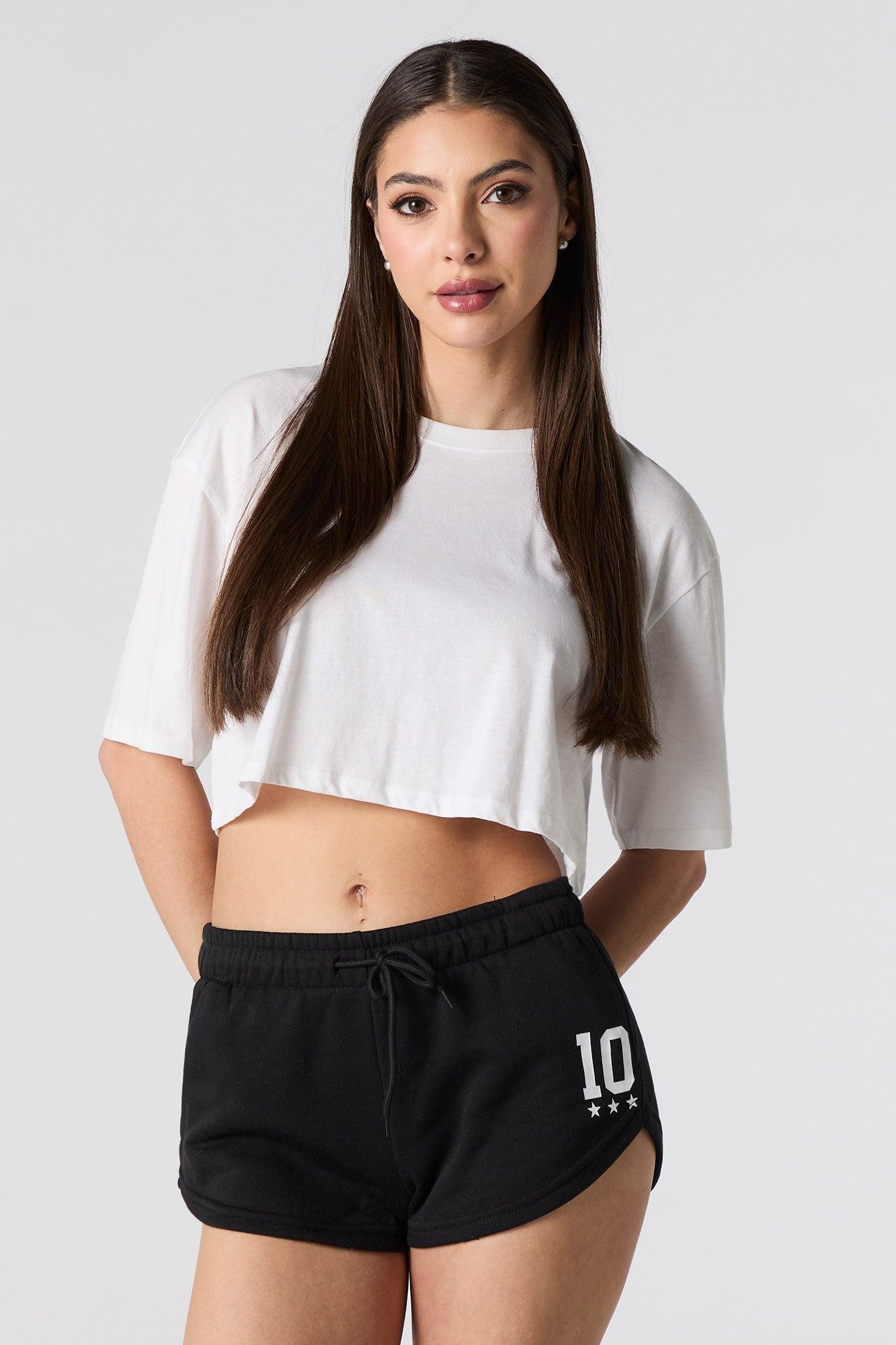 Graphic Fleece Drawstring Dolphin Short Female Product Image