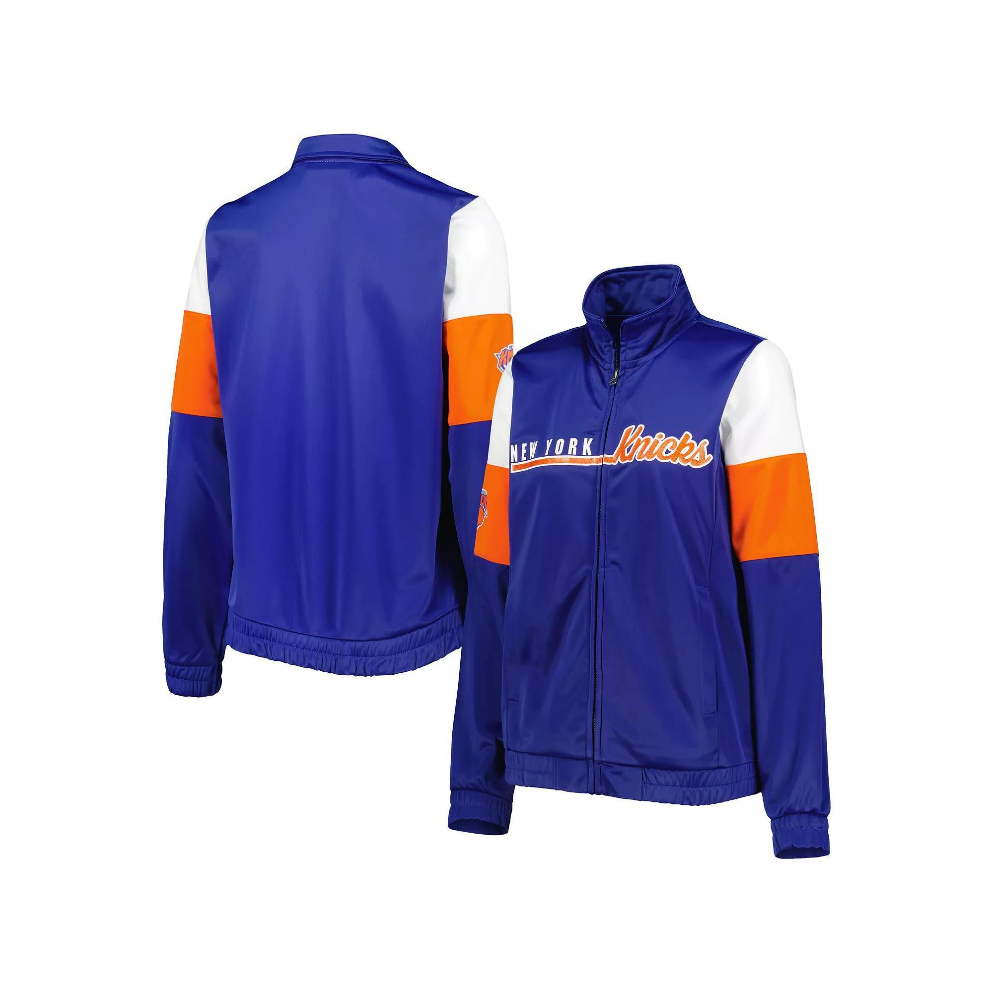 Women's G-III 4Her by Carl Banks Blue New York Knicks Change Up Full-Zip Track Jacket, Size: Small Product Image