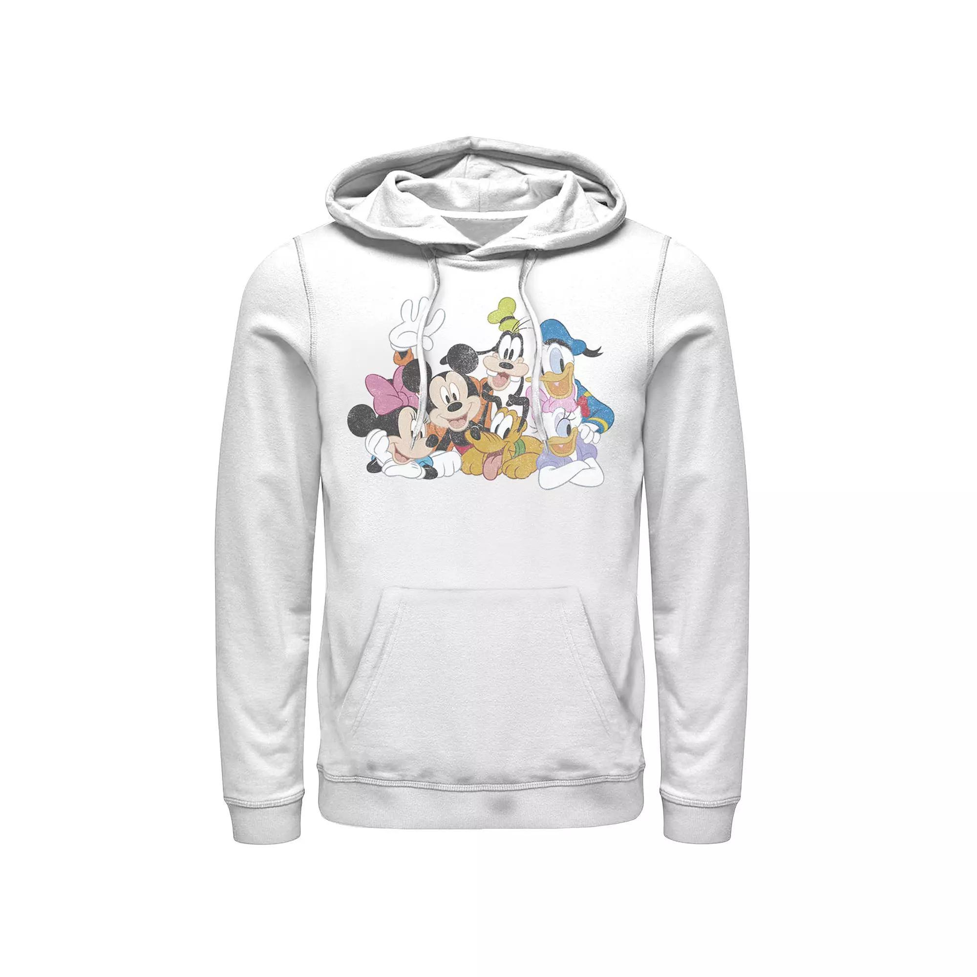 Disney's Mickey Classic Characters Men's Hoodie, Size: XXL, White Product Image