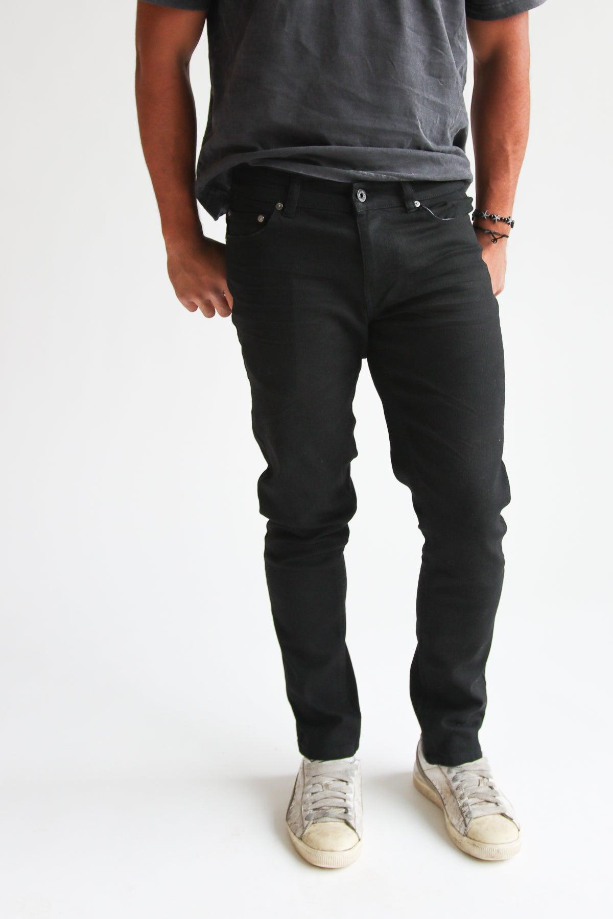 Stretch Black Skinny Jeans Product Image