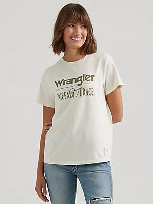 Wrangler x Buffalo Trace™ Women's Logo Tee in Vanilla Product Image