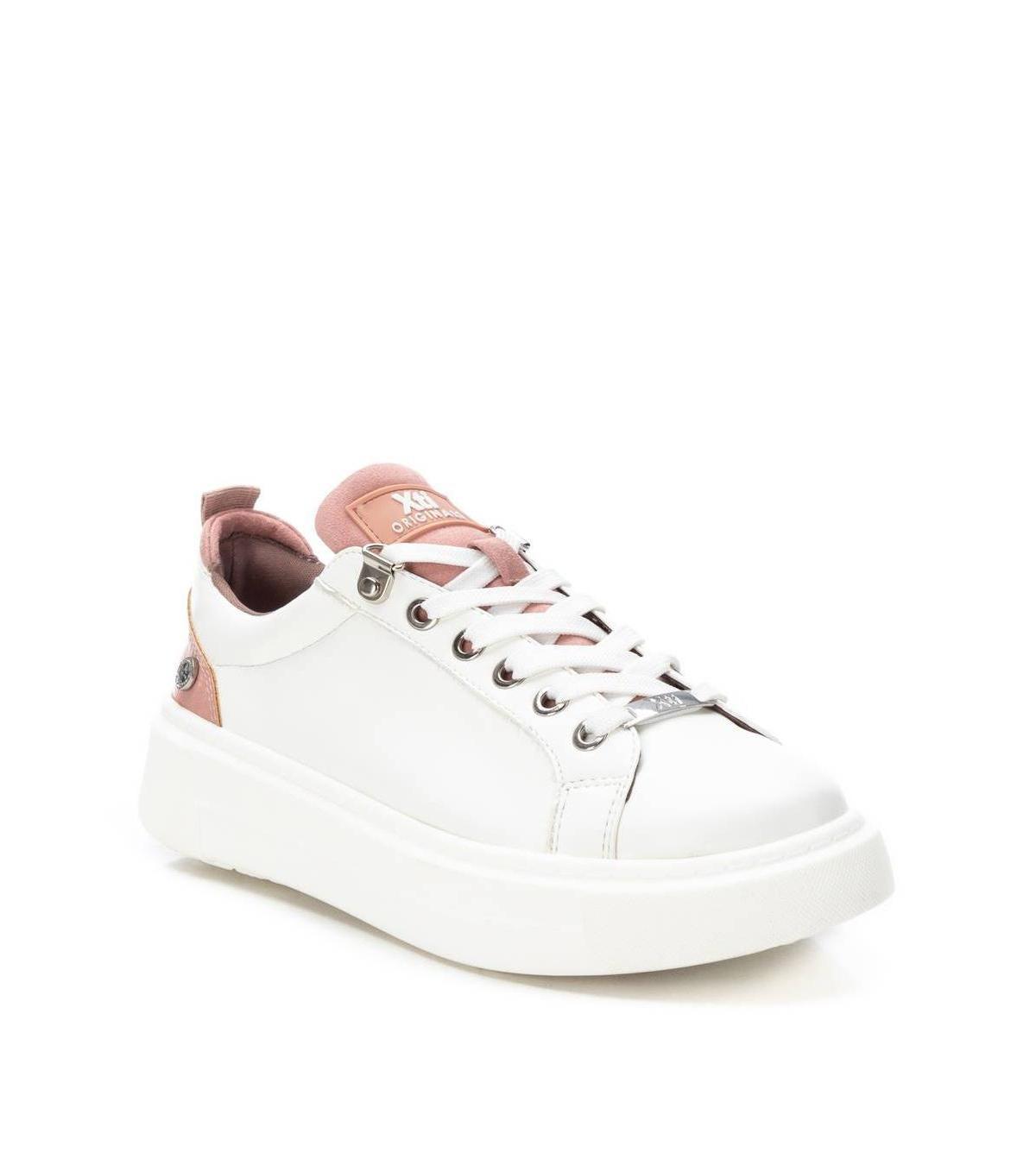 Xti Womens Casual Sneakers By White With Pink Accent Product Image