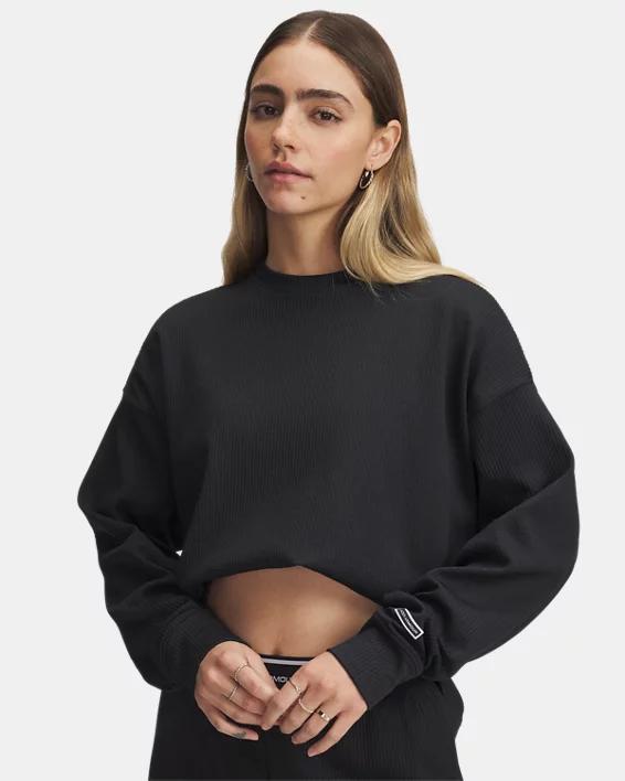 UA Meridian Rib Womens Oversized Crew Product Image
