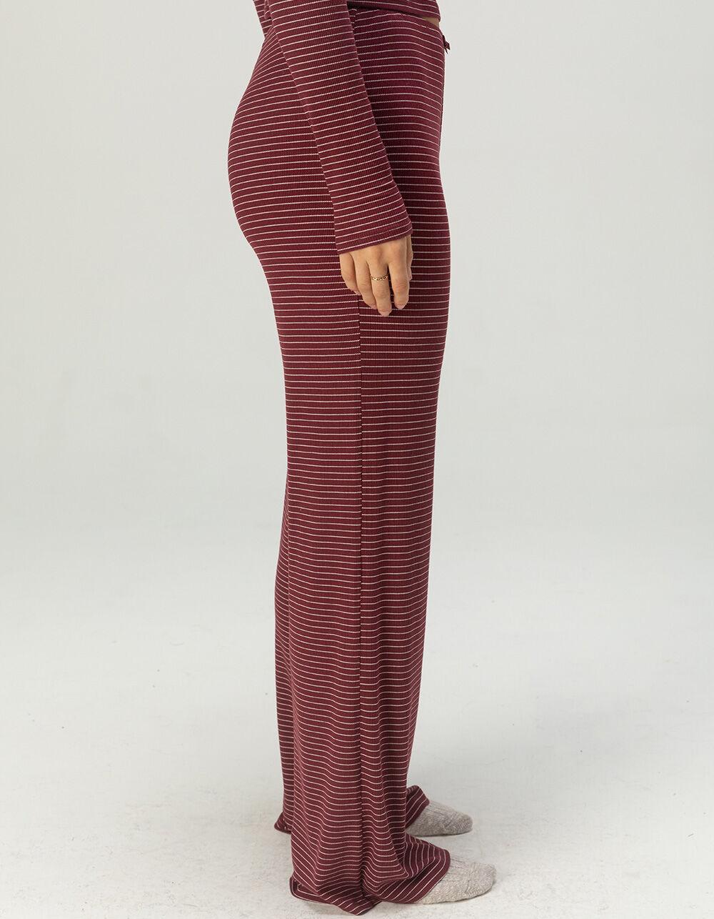 FULL TILT Rib Stripe Womens Pajama Pants - NAVY COMBO Product Image
