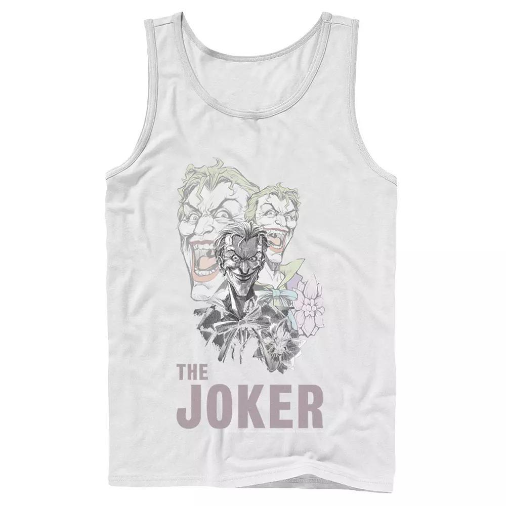 Men's DC Comics The Joker Collage Tank Top, Size: Large, White Product Image