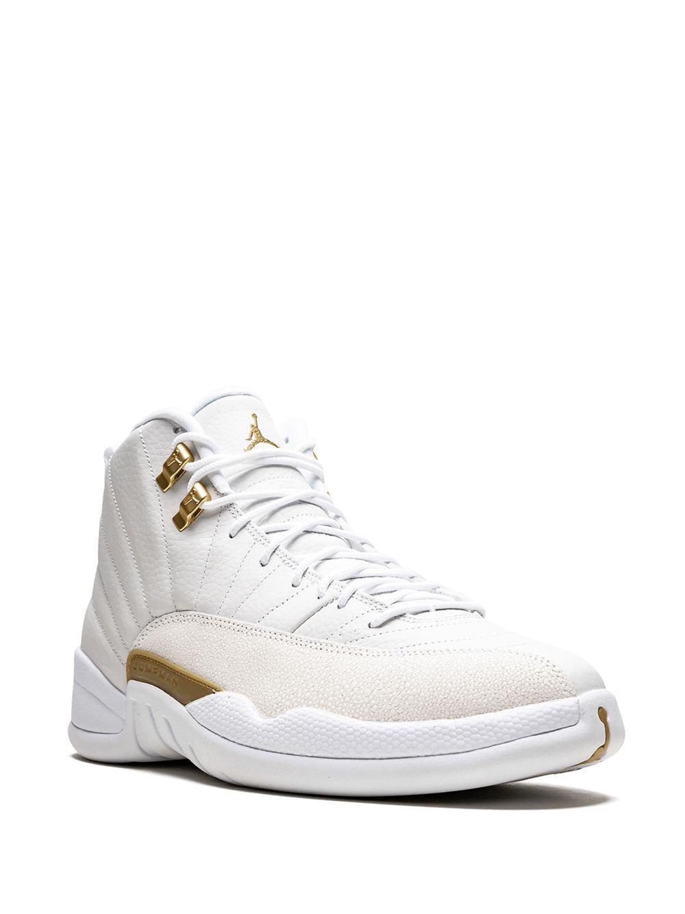 x OVO Air Jordan 12 Retro "White/Metallic Gold" sneakers Product Image