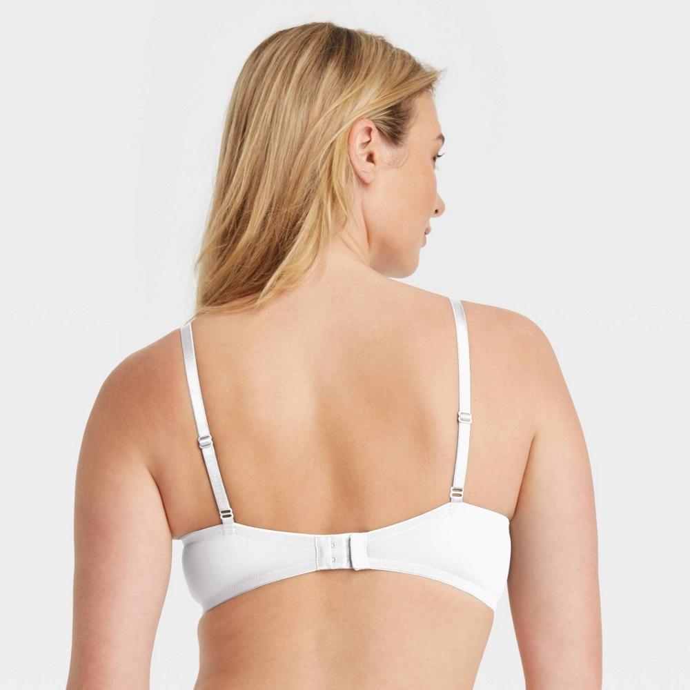 Women's Everyday Lightly Lined Demi T-Shirt Bra - Auden™ Fresh White 36A: Underwire, Adjustable Straps Product Image