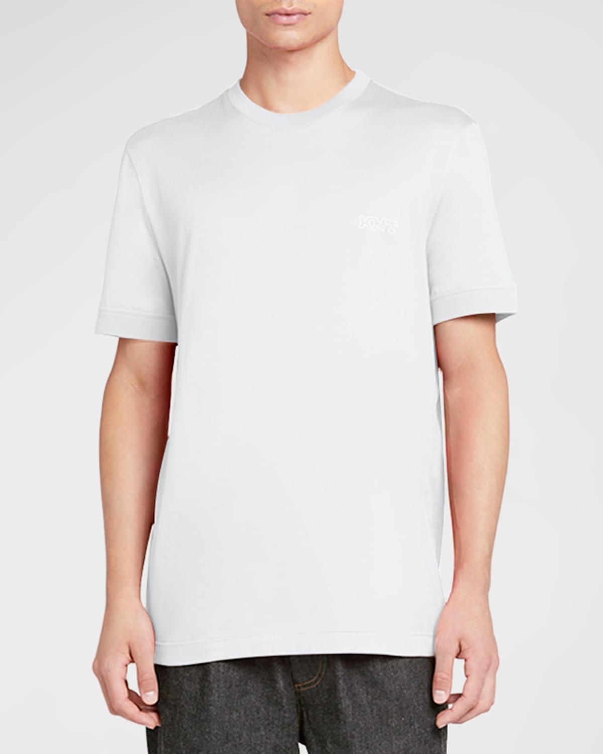 Men's Outline Logo Crewneck T-Shirt Product Image