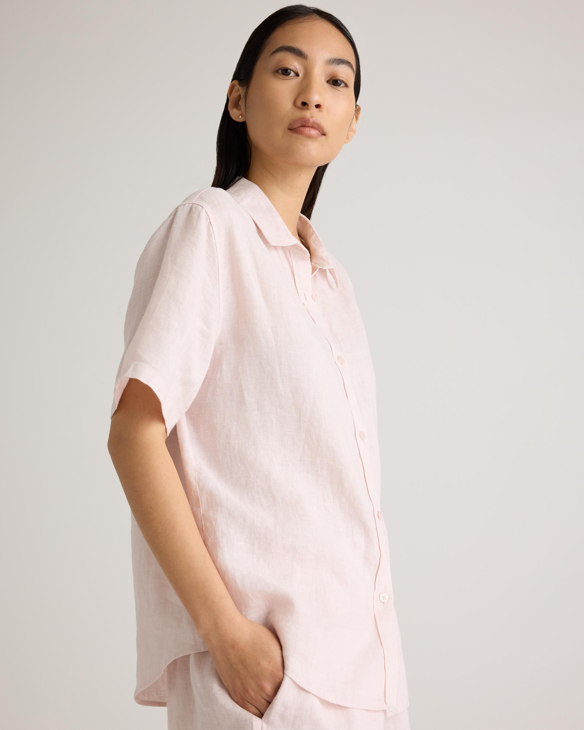 Quince | Women's 100% European Linen Shorts Pajama Set Size XS Product Image
