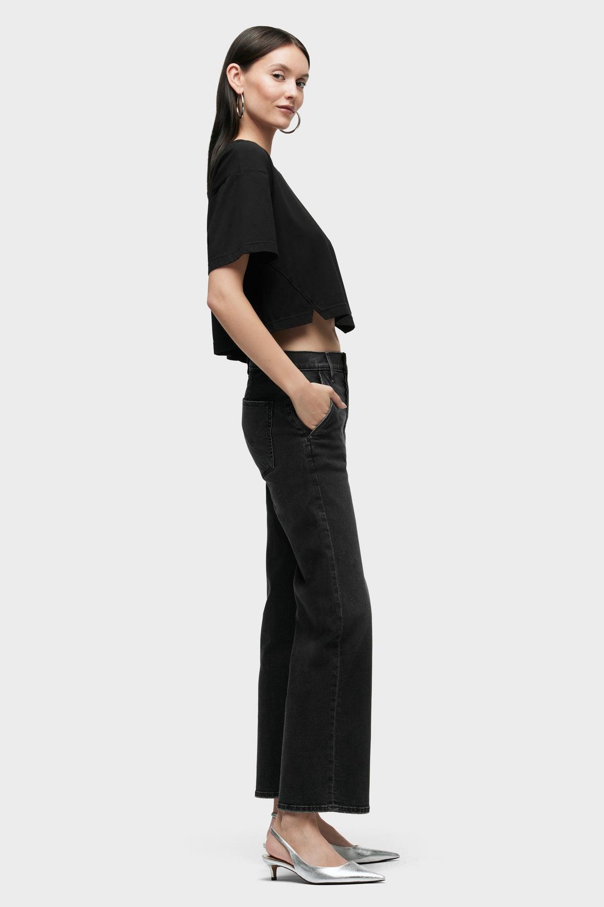 Rosie High-Rise Trouser Wide Leg Ankle Jean Female Product Image