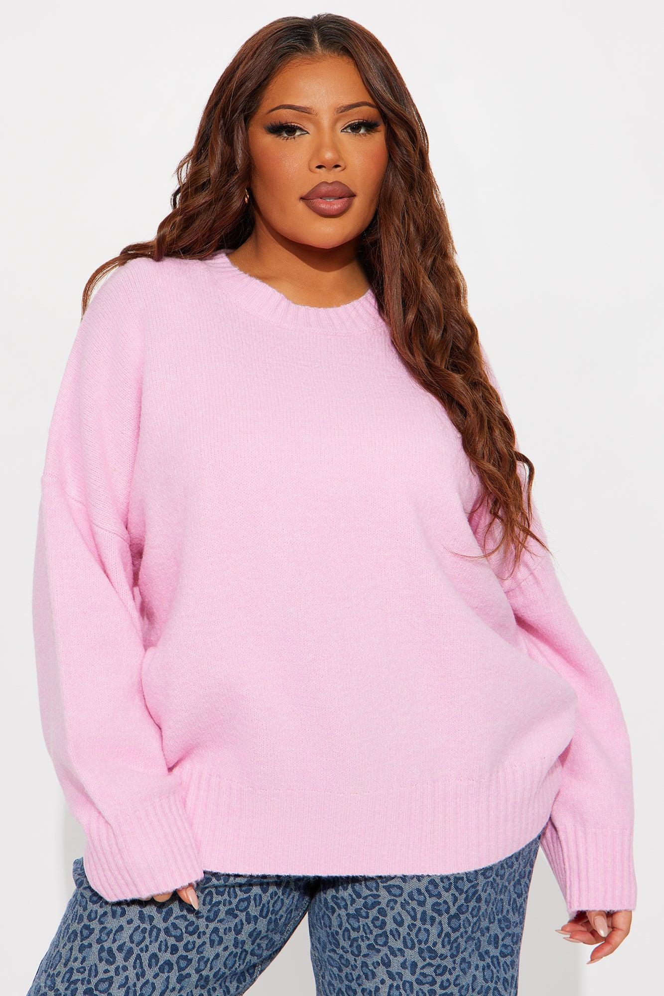 On Wednesdays Pullover Sweater - Pink Product Image
