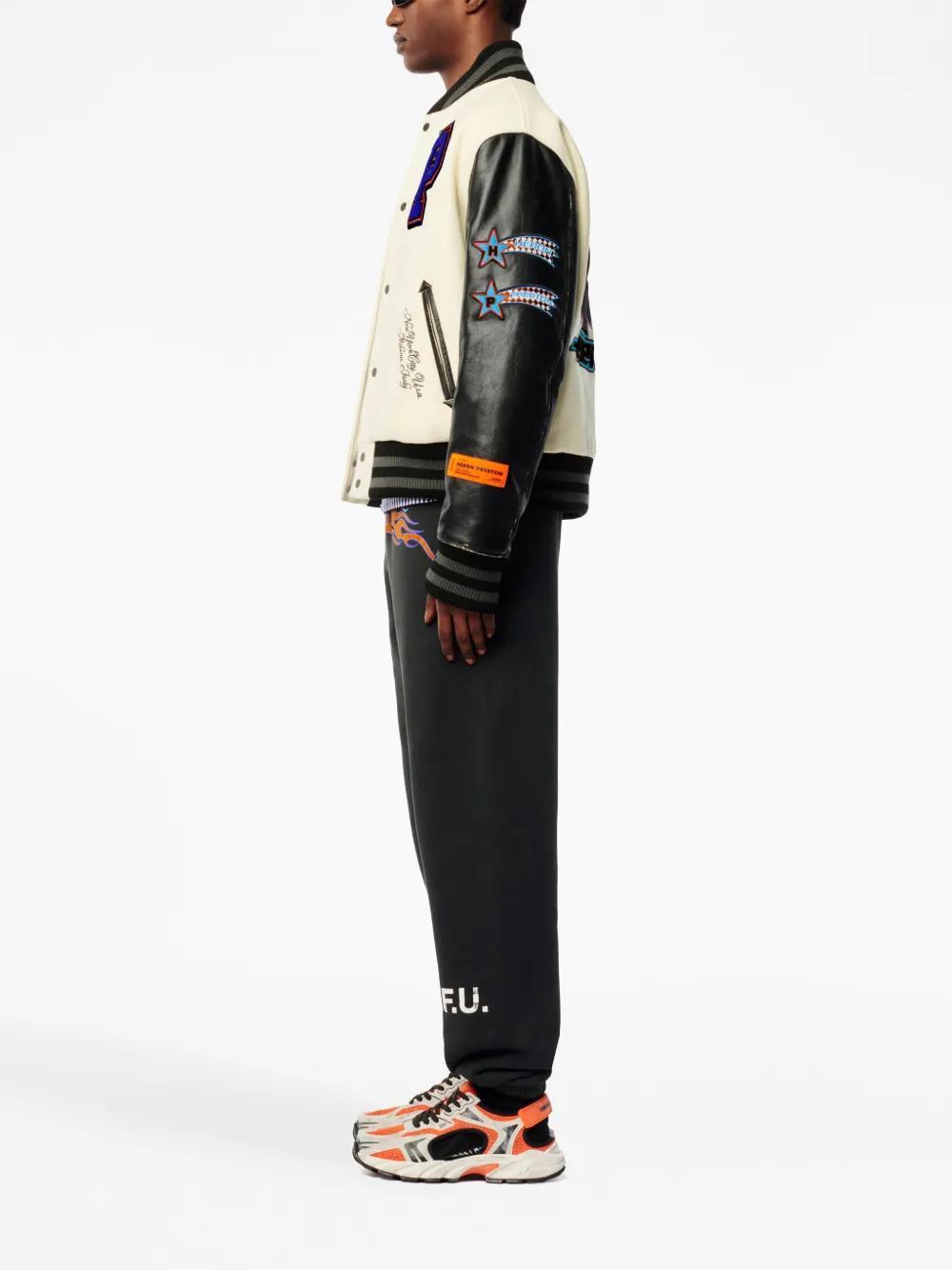 Varsity-patch bomber jacket Product Image