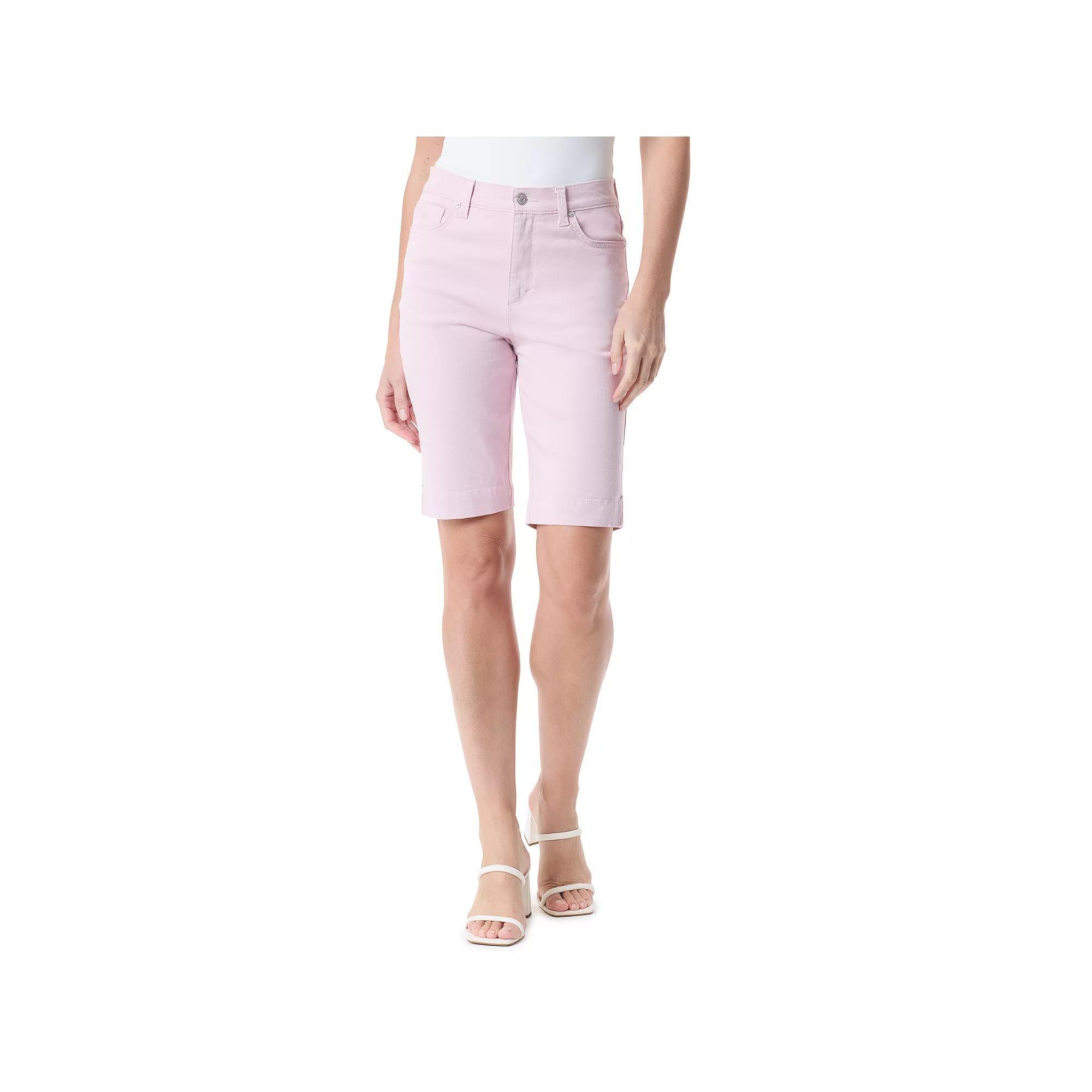 Petite Gloria Vanderbilt Amanda Bermuda Shorts, Womens Product Image