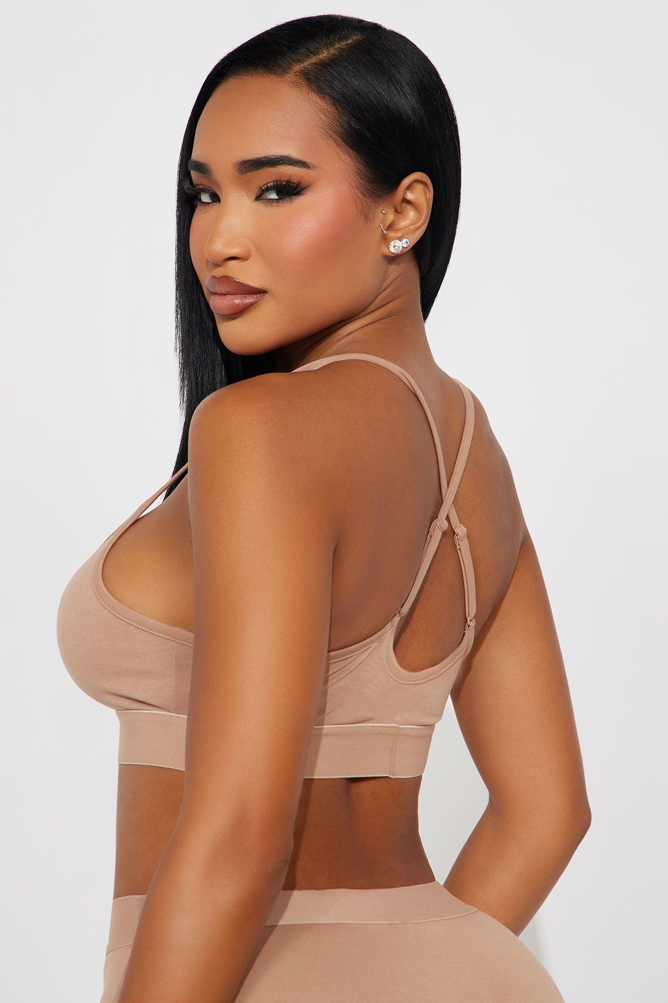 FN Mood Scoop Cami Cotton Bra - Camel Product Image