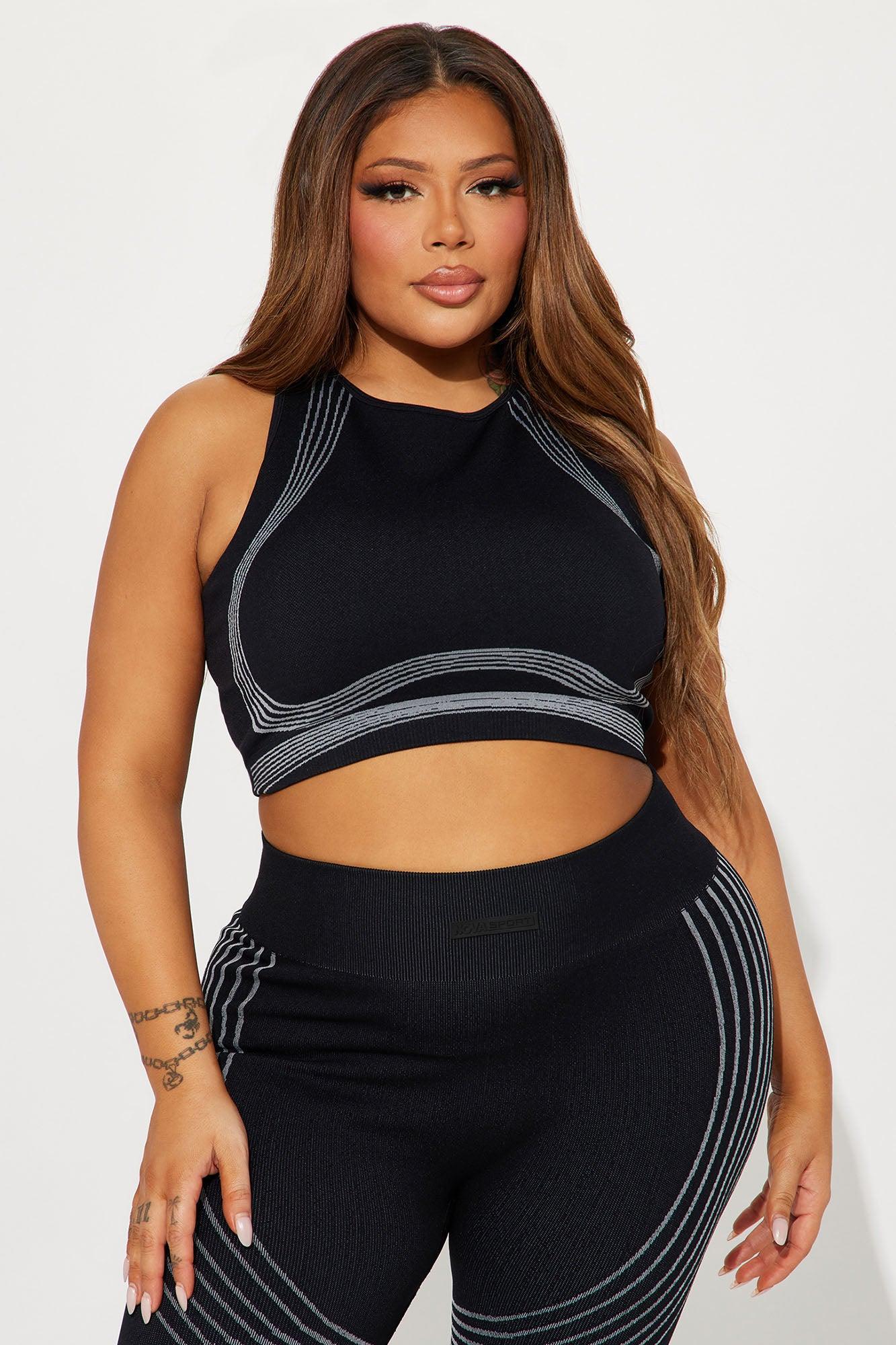 Speed Flex Seamless Shaping Sports Bra - Black Product Image