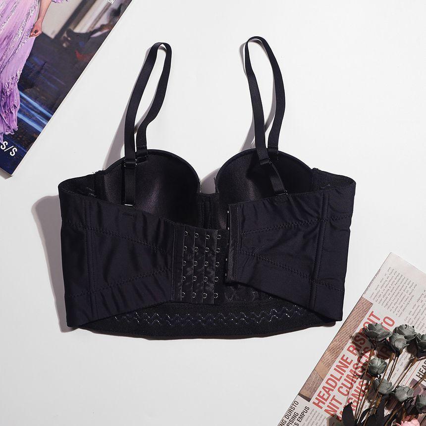 Sequin Rhinestone Bustier Top Product Image