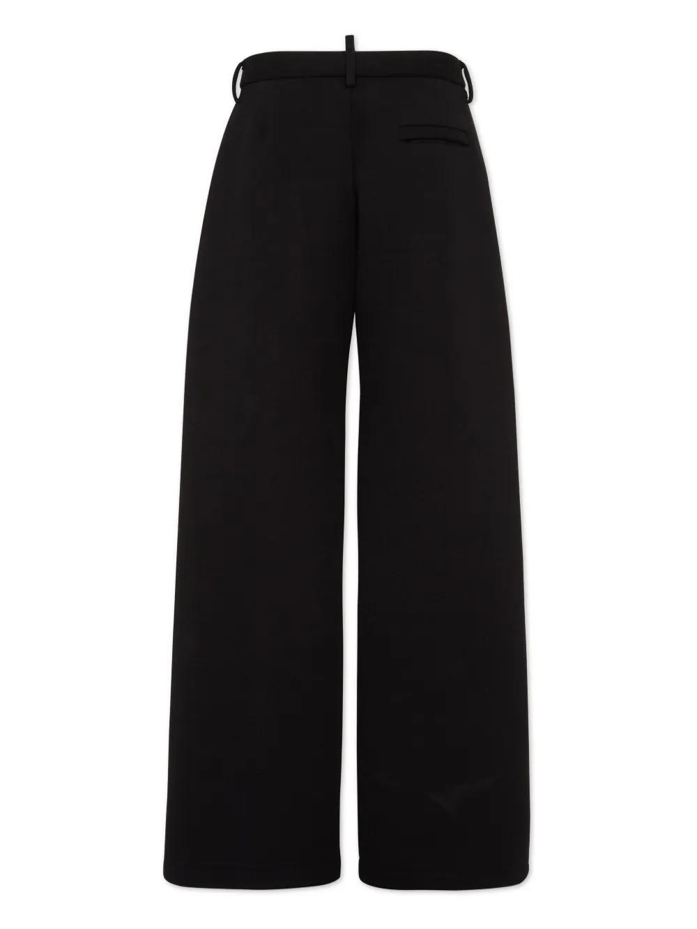 mid-rise wide-leg trousers Product Image