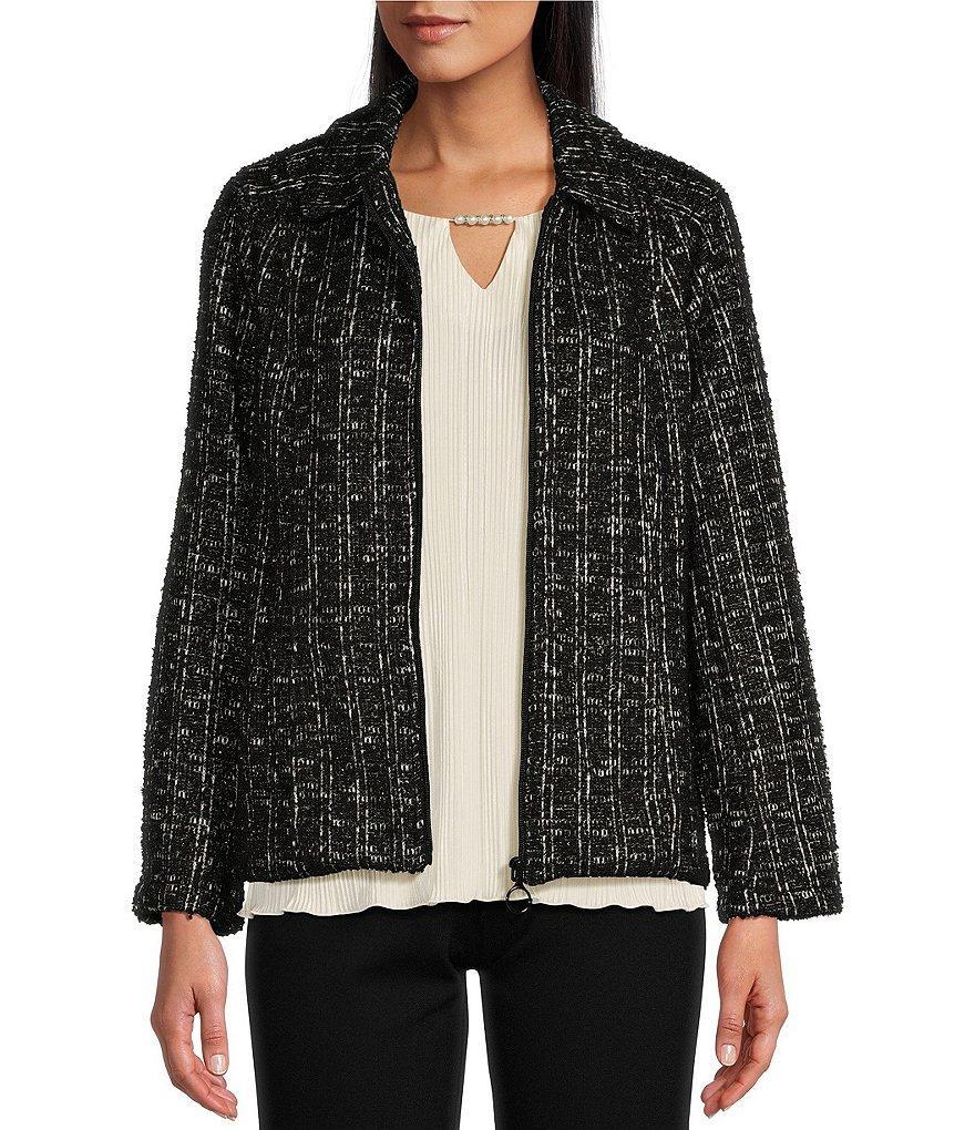 Allison Daley Long Sleeve Full Front Zip Front Lined Jacket Product Image