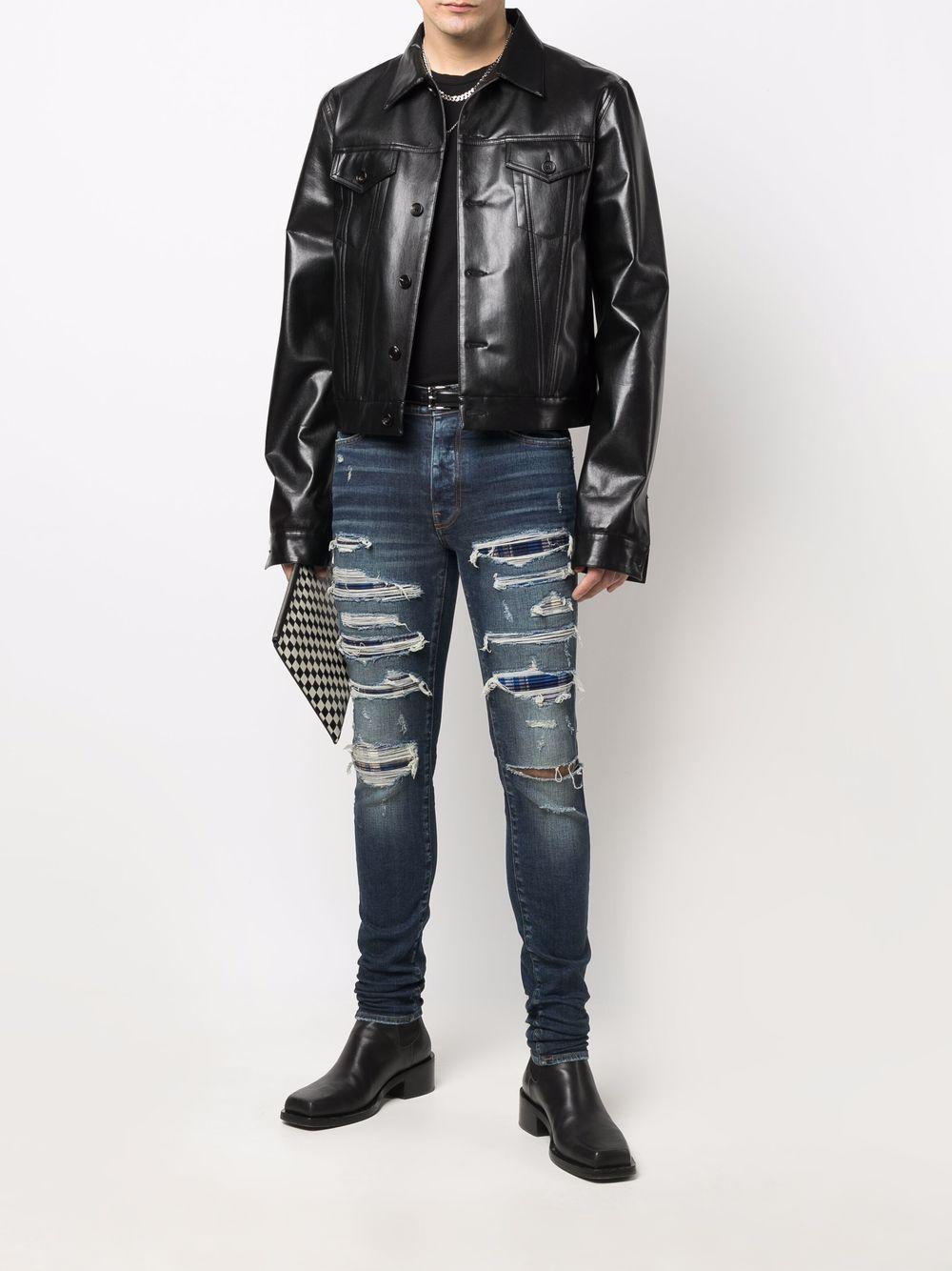 distressed slim-fit jeans Product Image