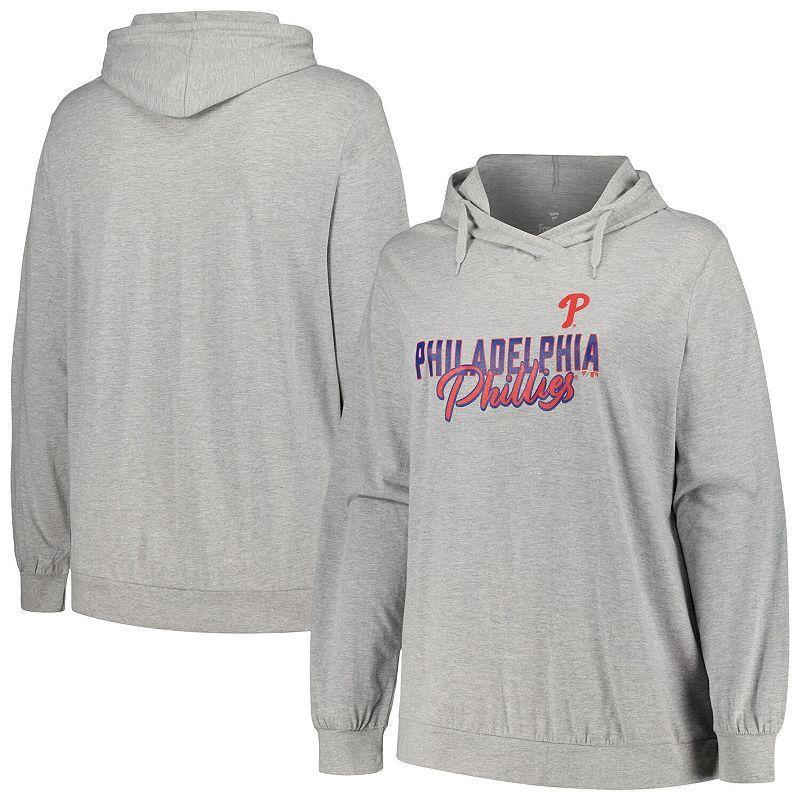 Womens Profile Heather Gray St. Louis Cardinals Plus Size Pullover Hoodie Product Image