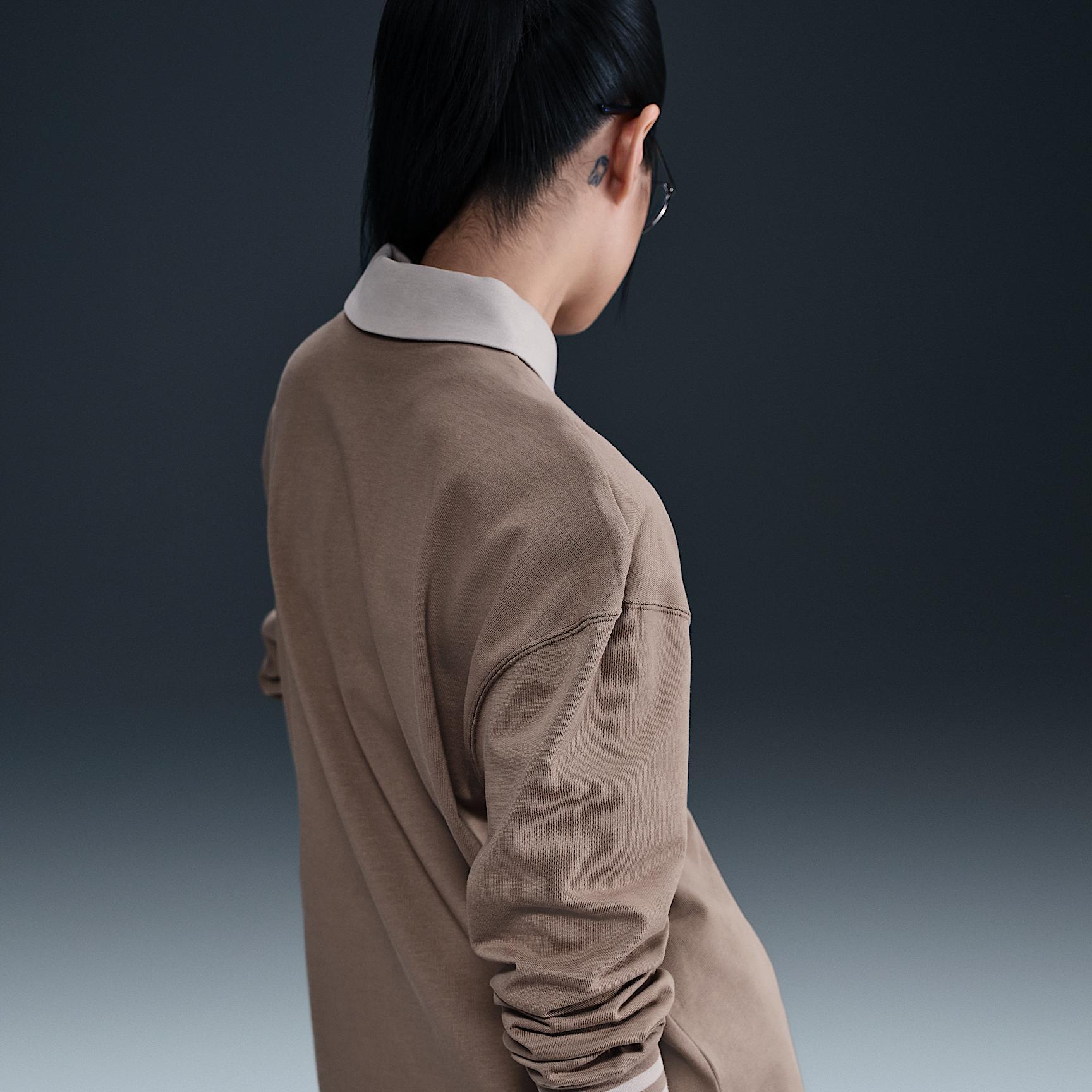 Nike Sportswear Essential Women's Oversized Long-Sleeve Polo Product Image