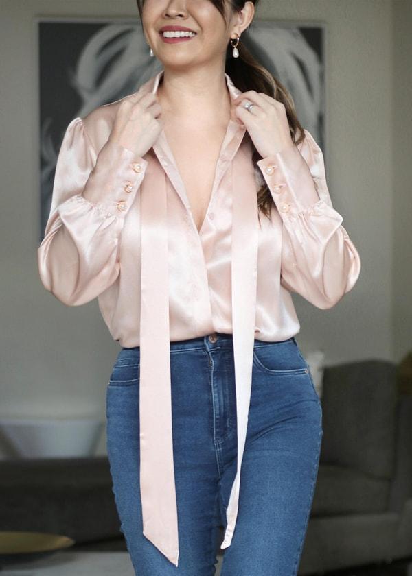 2 in 1 Women Silk Shirt Product Image