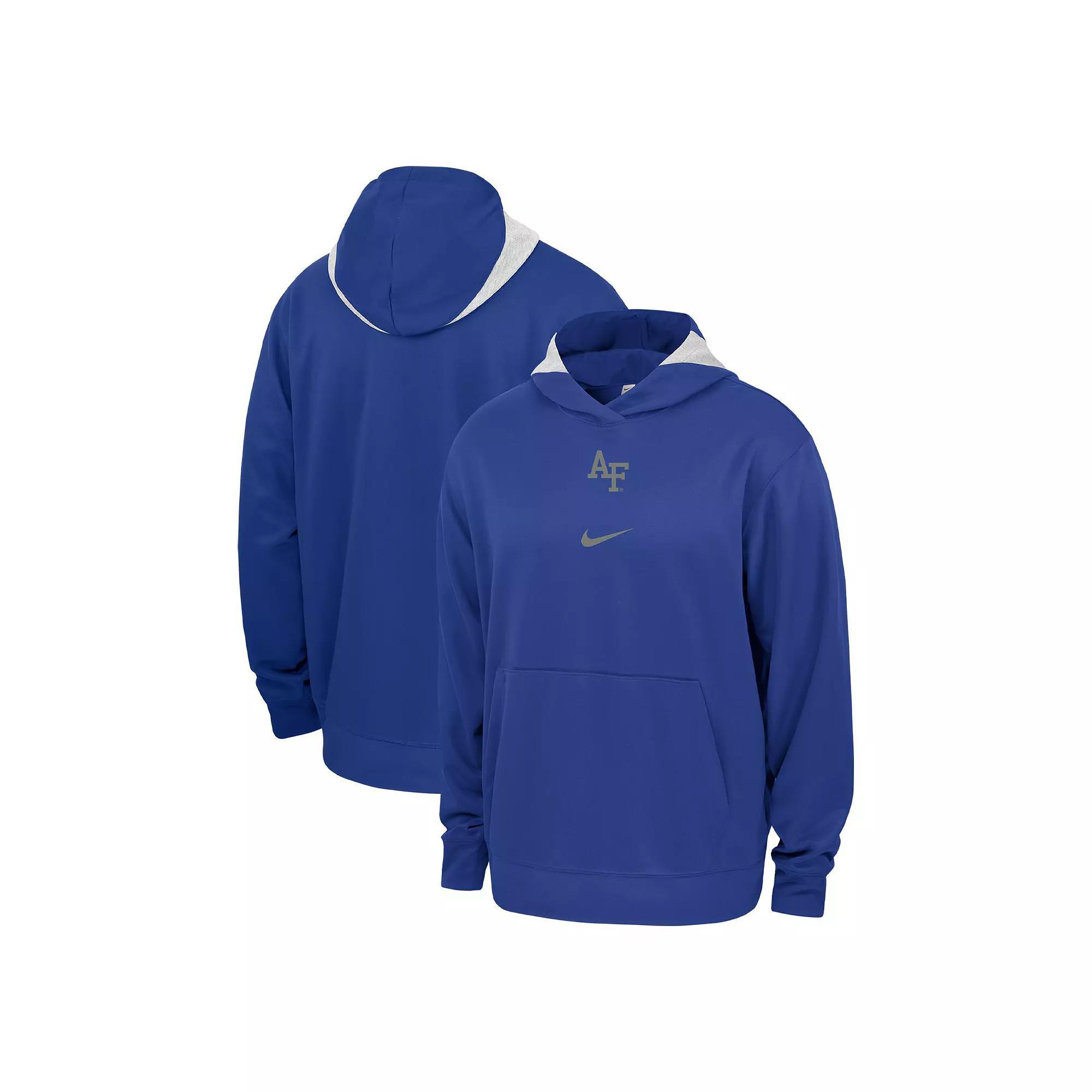 Men's Nike Royal Air Force Falcons Basketball Spotlight Performance Pullover Hoodie, Size: Large, Afa Blue Product Image