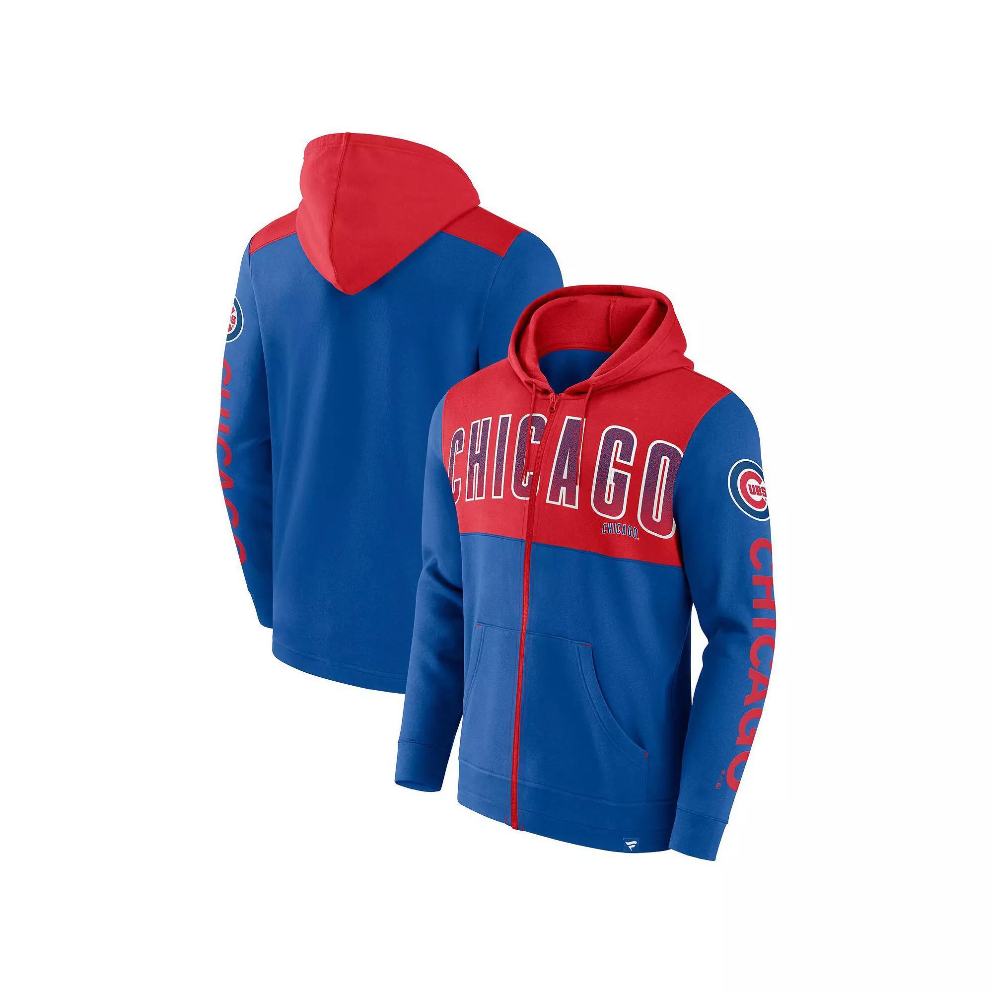 Mens Fanatics Branded Royal Chicago Cubs Walk Off Fleece Full-Zip Hoodie Product Image