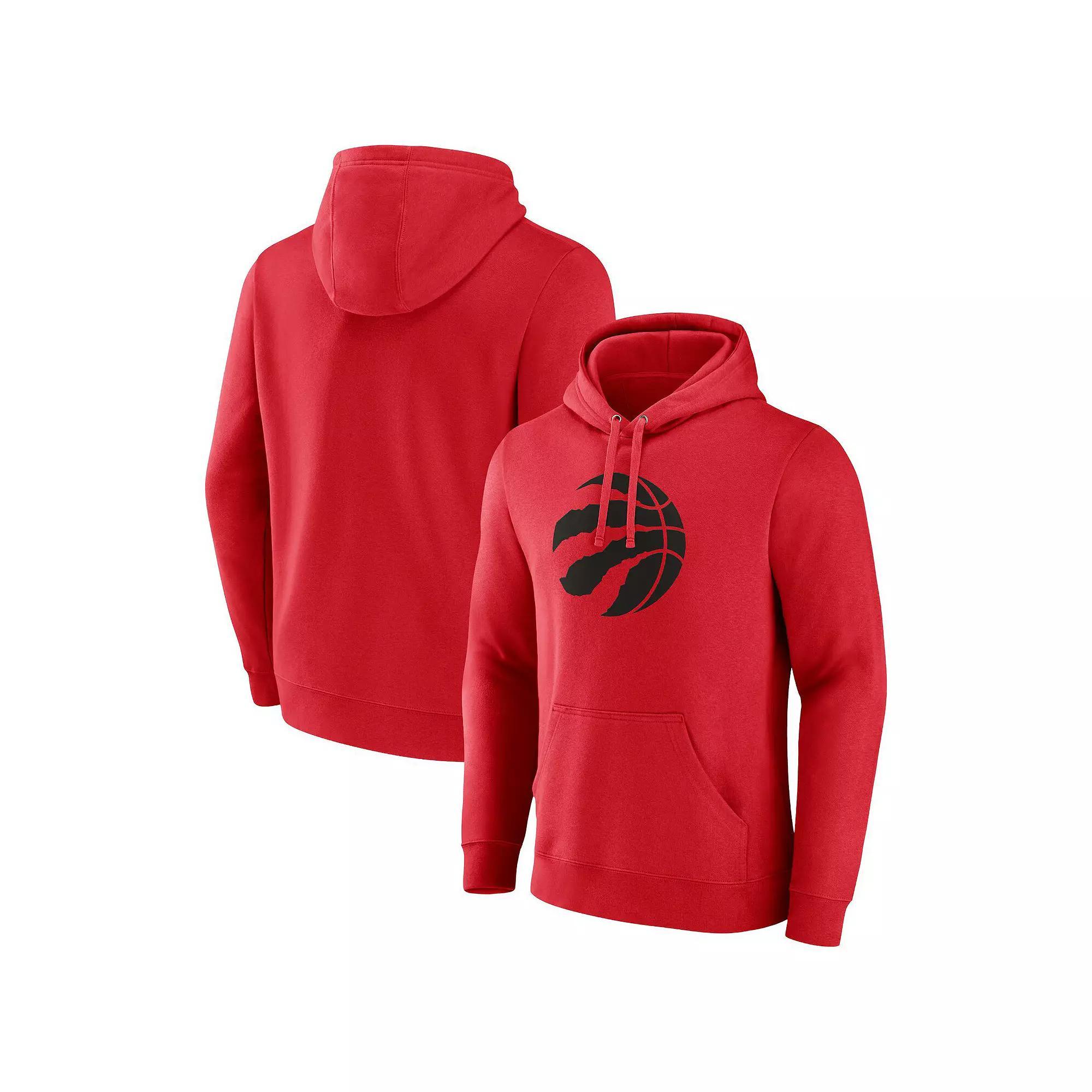 Men's Fanatics Branded  Red Toronto Raptors Primary Logo Pullover Hoodie, Size: XL, Rpt Red Product Image