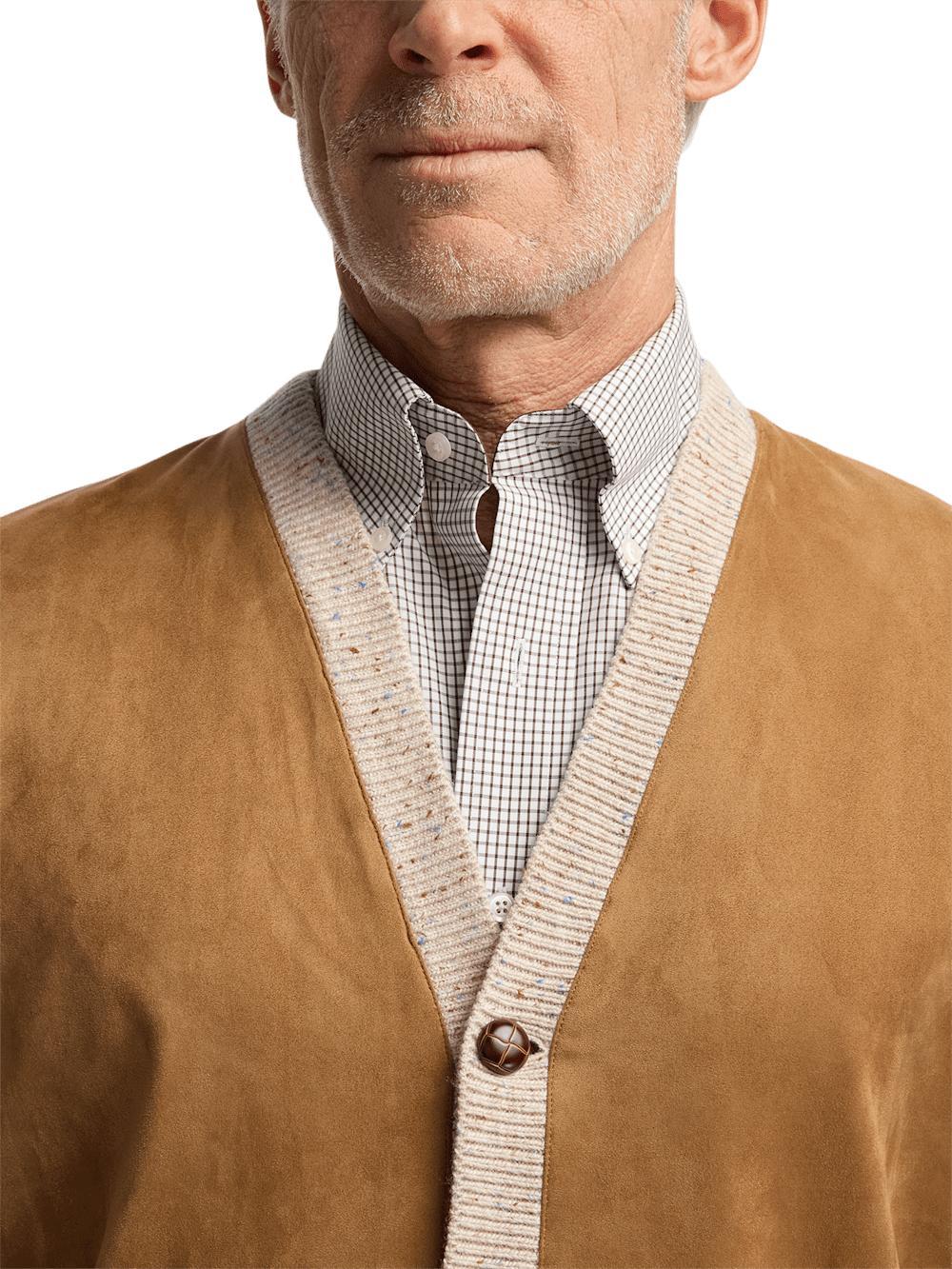 Donegal Button Front Cardigan Sweater - Ivory Product Image